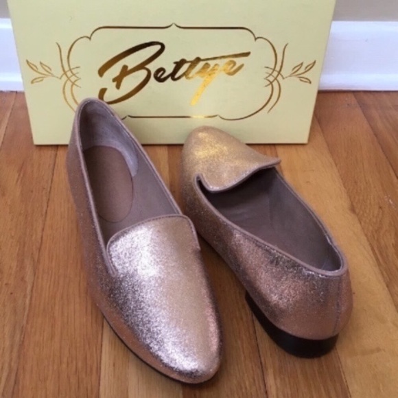 BETTYE MULLER Emmy Rose Gold Metallic Suede Loafer - Picture 5 of 8